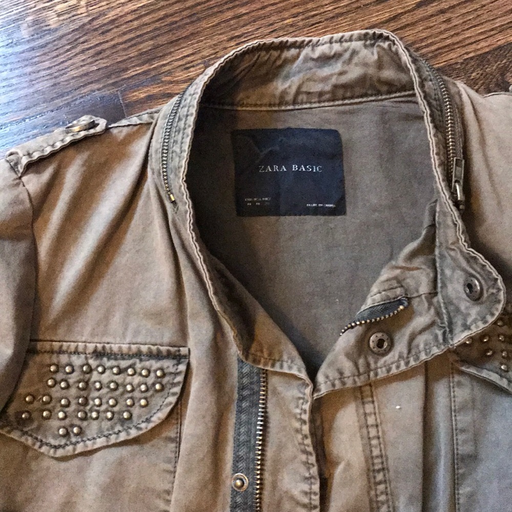 Zara Basic Army Jacket - image 2